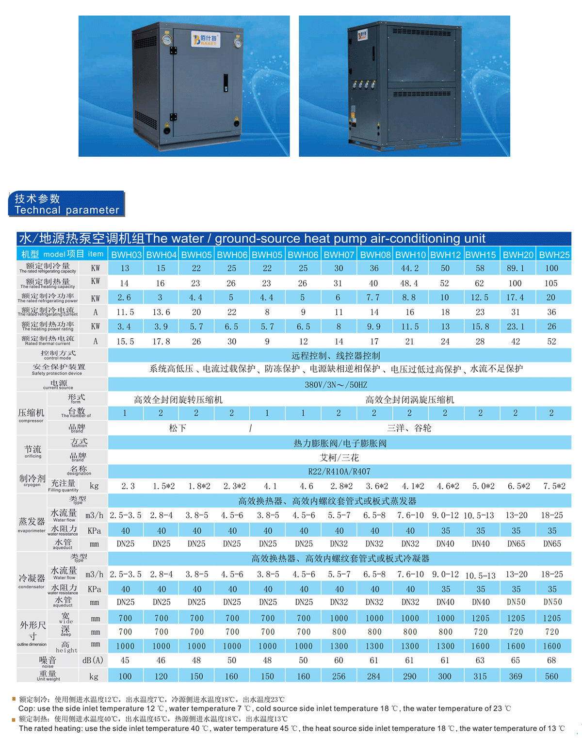 水/地源热泵空调机组